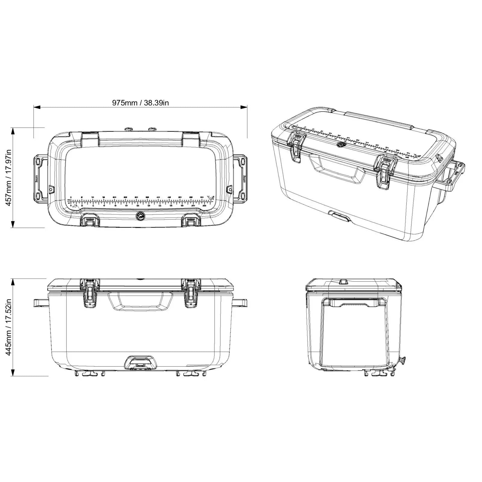 Quick-Attach 18 US Gal (68 L) Cooler for Switch Pontoon